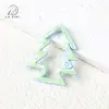 Gota de Aceite Luminosa Agujero para Colgar Árbol de Navidad Hebilla de Resorte Forma Especial Accesorios para Joyería DIY Hebilla para Colgar Llavero Cadena para Teléfono Móvil Colgante para Bolsa
