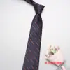 Corbata británica nueva de cuero para hombre con forma de corazón de flor de poliéster corbata de mano corbata de negocios en stock al por mayor