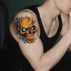 Decoración de Halloween Calavera Tatuaje de Llama para Hombre Hombro Brazo Impermeable Larga Duración