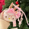 Llavero de Peluche Hello Kitty de Moda Gafas DIY Miu Accesorio Colgante Encanto Exquisita para Bolso