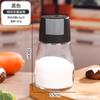 Garrafa Quantificadora de Sal Controle de Sal Cozinha Tipo Push Vidro Quantitativo Garrafa de Tempero Sprinkler para Churrasco Saladeira Pote de Tempero
