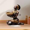 Novo Ornamento Acrílico Plano 2D Transfronteiriço Mulher Africana Armazenamento e Bênção Decorações de Mesa para Sala de Estar Doméstica