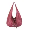 Nova Bolsa Transversal de Bolinhas Retrô de Outono, Bolsa de Ombro com Bordado de Letras Estilo Coreano, Bolsa de Bolinho Fashion Preguiçosa Melard