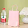 [Atacado Pequeno] Sacolas de Papel Kraft Coloridas, Sacolas de Presente, Sacolas de Embalagem para Viagem, Bolsas de Mão para Presente em Estoque