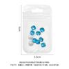 Explosiones nuevo taladro puntiagudo de forma especial 8mm transparente súper flash decoración de uñas polvo de cristal a través del fondo del taladro# como joyería para uñas