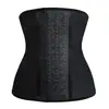Nova Modelador Elástico de Borracha com Cinco Fileiras de Fechos de Pressão e 9 Barbatanas de Aço Cinta Corset Camuflada para Fitness