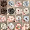 Scrunchie de Tecido de Alta Qualidade para Mulheres, Estilo Preguiçoso, Elástico de Cabelo Floral Coreano, Corda de Cabelo de Renda Francesa, Acessório de Cabelo