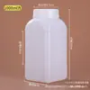 50ML100ML150ML250ML500ML1000ML Botella de Plástico para Embotellar Boca Ancha Botella para Polvo Sólido
