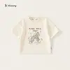 Roupa Infantil Youbao Camiseta para Meninos Verão Fina Estampa de Desenho Roupas de Bebê Tops Soltos de Manga Curta para Crianças