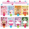 Día de san valentín amor animal pegatina diy juego de fiesta día de san valentín juguete para niños pegatina pegatina