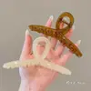 Presilha Grande de Tubarão em Acrílico, Penteado Simples e Elegante para Mulheres, Acessório de Cabelo Popular Online para Penteados Presos, Presilha para a Parte de Trás da Cabeça