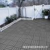 Piso externo plástico plástico madeira jardim pátio terraço externo varanda piso instalação transformação auto-instalação anti-corrosão à prova d'água