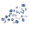Broca para uñas azul claro, base puntiaguda azul, forma especial, cristal, azúcar, grasa, cuadrado, mariposa, amor, K9, joyería para uñas de vidrio, venta al por mayor