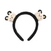 Oso Lindo Banda para el Cabello Femenina Ins Corea del Sur Cordero Lavar la Cara Banda para el Cabello Celebridad de Internet Maquillaje Antideslizante Pinza para el Cabello Presionada Sombrerería