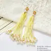 Cadena de cuentas con borlas de estilo nacional, hecha a mano, brocado Song, colgante multicolor, DIY, pin para solapa, adorno colgante, accesorio para bolso