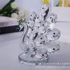 Fornecimento de Enfeites de Cristal de Pavão, Enfeites Artesanais Requintados para Entrada de Sala de Estar, Presentes para Casa, Casamento e Negócios