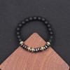 Aliexpress Exportación Transfronteriza Más Vendido Pulsera Espaciadora Cilíndrica Micropavimentada Joyería de Cobre Incrustada con Circonita Pulsera para Hombre