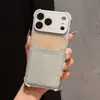 Adequado para Iphone18Promax Novo Padrão de Tecido Apple 16 Suporte para Cartões de Camada Dupla Capa para Celular 17 Anti-Queda 14 Capa Protetora