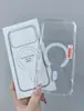 Adequado para Capa de Celular Magnética para iPhone Série Apple 17 18 Capa Dura Transparente Acrílica Dois em Um
