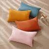 Fundas de Almohada Decorativas para el Hogar Minimalistas Nuevas Cuidadosamente Seleccionadas, Color Sólido Felpa de Terciopelo Cómodas y Refrescantes Fundas de Almohada para Sofá y Ventana de Mirador