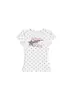 Camiseta de Manga Corta con Estampado de Letras de Lunares Estilo Americano para Mujer, Nuevo Top Casual Ajustado para el Verano 2026