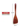 Espátula de Madera de Azufaifo Ácido Sartén Antiadherente Espátula de Mango Largo Espátula para Saltear Cuchara Cucharón para Sopa Juego Espátula para Sartén Resistente a Altas Temperaturas Fábrica Mayorista
