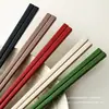Modelo Nuevo 2025 Palillos de Aleación, Palillos Antideslizantes para el Hogar, Palillos Individuales para Familia, Vajilla, Palillos Separados para Comida de Hotel