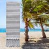 Juego Completo de Toallas de Playa Nuevas Reciclables de Poliéster de Color Liso de Alta Calidad para Venta al por Mayor Transfronteriza, un Imprescindible para Deportes Acuáticos