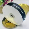Fita de poliéster inglesa de 2,5 cm, flor para embalagem de presente de aniversário, caixa de presente, decoração, buquê DIY feito à mão, fita