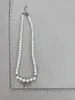 Diseño Romántico Dulce Fresco Estilo Chica Picante Lujo Ligero Nicho Circona Gotas de Agua Borla Cadena de Perlas Cadena para Clavícula de Mujer Cadena para el Cuello de Moda