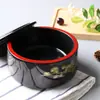 Caixa de Arroz com Enguia Estilo Japonês, Caixa de Sushi, Marmita para Trabalhador de Escritório, Caixa de Lanche Retro Criativa, Caixa de Comida com Tampa