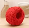 Cuerda de yute de colores hilo para manualidades fino grueso tejido a mano trenzado cuerda artículo decorativo hilo de lino material de colores estilo retro