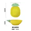 Estilo Nórdico Serie Cactus Hermosa Vajilla de Cerámica Creativo Bol de Arroz Hogareño Plato para Verduras Plato para Frutas Plato para Condimentos