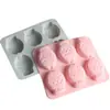 6 moldes de silicone para bolo de peixe bream pequeno de desenho animado, moldes para bolo de arroz, moldes para sabão, moldes para vela de aromaterapia em gesso