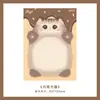 Lindas notas adhesivas con forma de gato de alto valor estético, estilo caricatura ins, adhesivas, adecuadas para agendas de estudiantes, notas de recordatorio y mensajes reutilizables