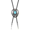 Collar Vaquero Occidental Turquesa Transfronterizo Corbata Bolo India Personalizada Corbata Bolo Collar para Pareja Hombres y Mujeres