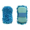 Bloco de esponja de chenille personalizável para limpeza de carros, produz espuma rica, não danifica a pintura do carro, forte poder de descontaminação, especializado para limpeza de carros