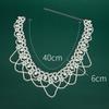 Detecta nuevo collar falso de perlas accesorios de ropa retro colgante accesorios cadena corta coreana ropa hecha a mano cadena de perlas