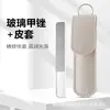 Lixa de Unha Nano Vidro Spot Modeladora Polidora Tira Polidora Tira de Polimento de Unha Cristal Lixadora Dupla Face Ferramenta de Manicure