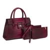 Tendência de Moda Nova Primavera 2026 Bolsa de Mão Feminina Tote Bag de Luxo Leve com Padrão de Crocodilo