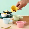 Prato de Cerâmica Personalizado com Alça para Uso Doméstico, Mini Leiteira, Tigela Pequena para Molho, Xícara de Creme com Alça, Prato para Condimentos