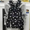 Mochila de Urso Desenho Animado Estilo Coreano Design de Nicho Feminino Grande Capacidade Estilo Universitário Mochila Escolar Estudante Mochila Fofa Versátil