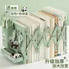 Soporte de Escritorio para Libros Soporte Retráctil para Libros Estante de Almacenamiento de Libros con Soporte para Bolígrafos Deflector Pinza para Libros Libro