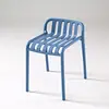 Mesa e Cadeira Modernas Simples Casuais para Pátio Externo Loja de Chá com Leite Café Plástico Conjunto Combinado de Mesa e Cadeira para Exterior