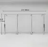 Estantes de Exhibición para Tiendas de Ropa de Mujer, Colgadores de Pared, Percheros de Acero Inoxidable Brillante, Estantes Centrales (Islas), Estanterías de Piso para Ropa de Hombre
