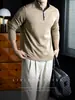 [Maduro e Sofisticado] Moletom Masculino Confortável e Amigo da Pele em Lyocell com Zíper Meio e Gola Alta Cor de Outono/Inverno Camiseta Manga Longa Color Block