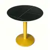 Mesa de Jantar Quadrada ou Redonda de Ardósia Comercial, Mesa de Negociação, Mesa de Ardósia, Conjunto de Mesa e Cadeiras para Restaurante, Lanchonete, Loja de Chá de Leite