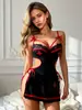 Uniformes Europeos y Americanos Sexys de Encaje Tentación, Lencería Erótica, Uniformes de Enfermera para Juego de Rol, Falda Pura de Deseo con Abertura que Resalta la Cadera