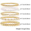 Pulseras de Moda Europeas y Americanas Multicapa con Cuentas para Mujer, Pulseras Apilables de Metal y Perlas de Imitación, Joyería de Venta Caliente en Amazon al por Mayor