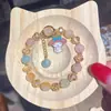 Pulseras de Cristal con Perlas de Nuevo Estilo para Niños, Pulseras de Vidrio, Decoraciones para Cajas de Estudiantes al por Mayor, Más Vendidos de Comercio Exterior de Yiwu
